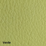 Packung mit 6 Step-St&uuml;hlen mit schwarzer Epoxidstruktur und Polsterung aus Baly (Textil) oder Kunstleder in verschiedenen Farben mit Spatenarm - &Ouml;kologisches Leder: Gr&uuml;n - 